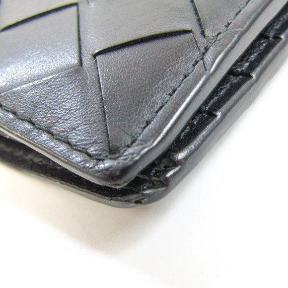 Bottega Veneta Intrecciato Men's Leather Bill Wallet (bi-fold) Black - Picture 8 of 12